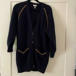 Joie gold chain cardigan sweater- W size Small